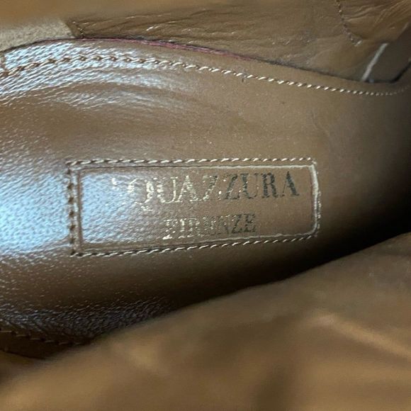 Aquazzura Elena Velvet Ankle Lace-Up Boots in Black Size 36 - Picture 10 of 11